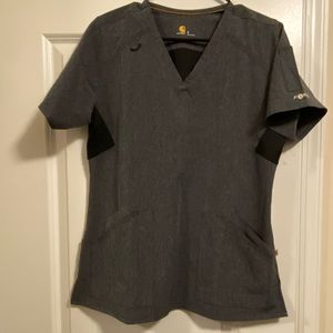Never worn! Carhartt Force Womens Scrub Top. Size Small. Color Gray